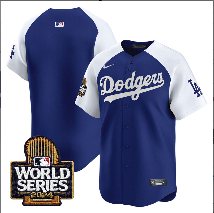 Men MLB Los Angeles Dodgers blank blue 2024 World Series Champions Patch Limited Jersey20241105 style 2->los angeles dodgers->MLB Jersey